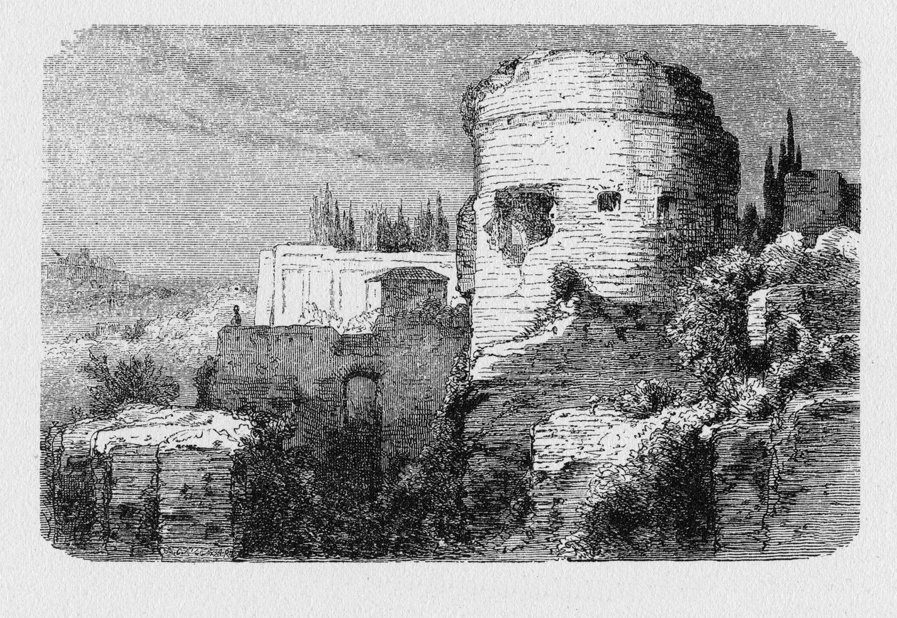 Historia starożytnego Rzymu. Starożytna wieża wzgórza Palatyn autorstwa Unbekannt