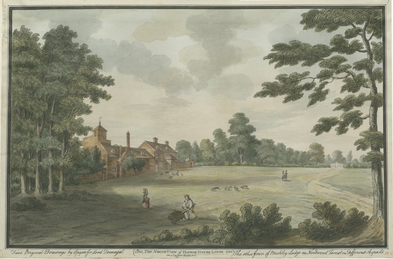 Hopwas Hayes: malarstwo akwarelowe, 1786 autorstwa Unbekannt