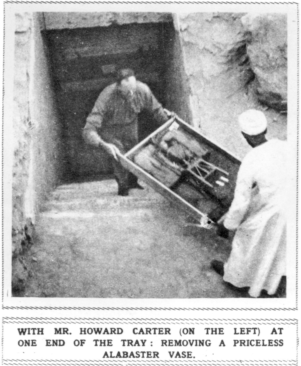 Howard Carter (1874-1939) Usuwanie skarbów z grobowca Tutanchamona autorstwa Unbekannt