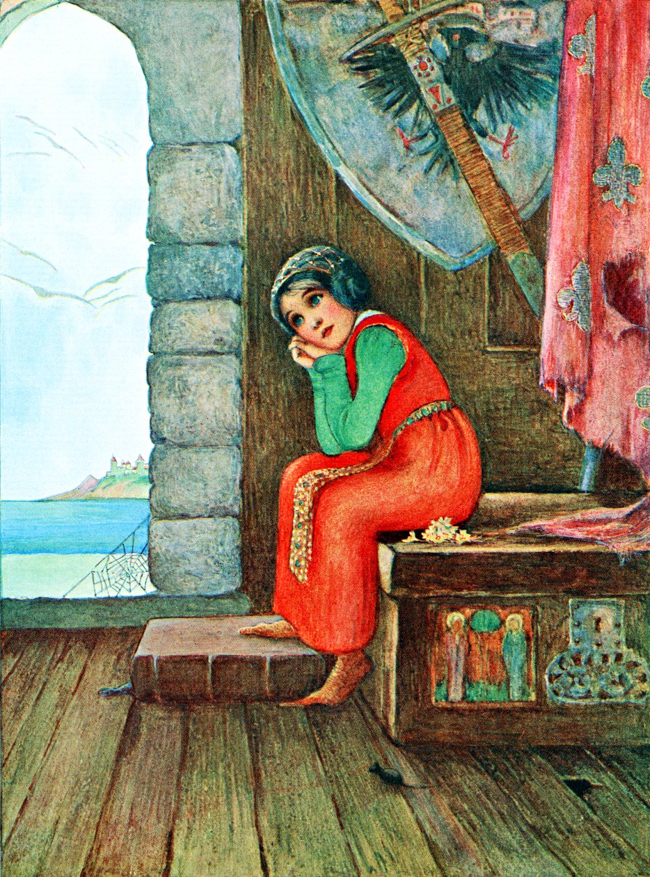Ilustracja do wiersza The Old Chest z książki Childhood autorstwa Millicent i Githy Sowerby, opublikowanej w 1907 r. autorstwa Unbekannter Künstler