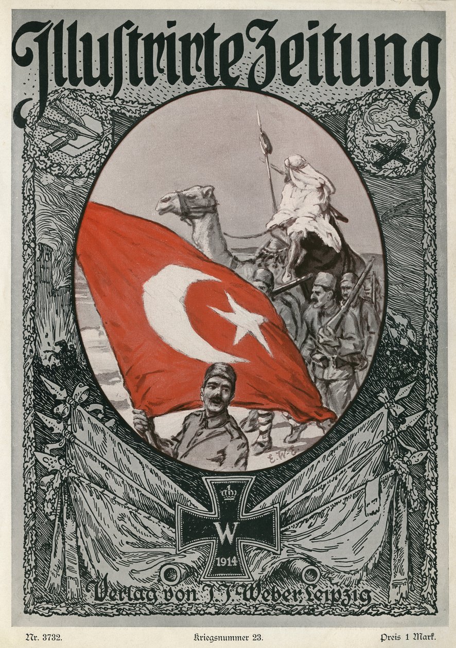 Illustrirte Zeitung: okładka, 7 stycznia 1915 r. autorstwa Unbekannter Künstler