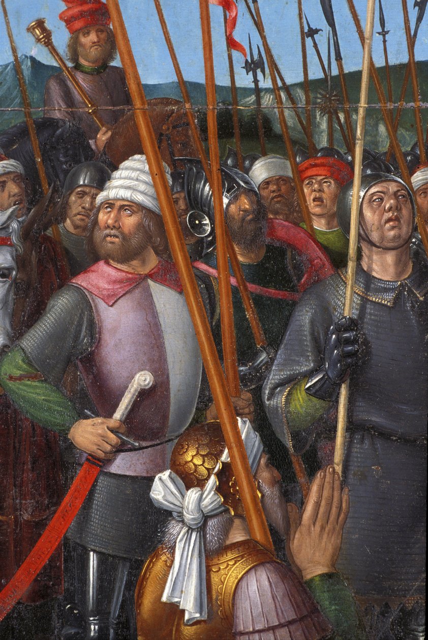 Indre et Loire N * 174 - Chateau de Loches - Fragment ołtarza ukrzyżowania - Ecole de Jean Fouquet - 1485 - autorstwa Unbekannt