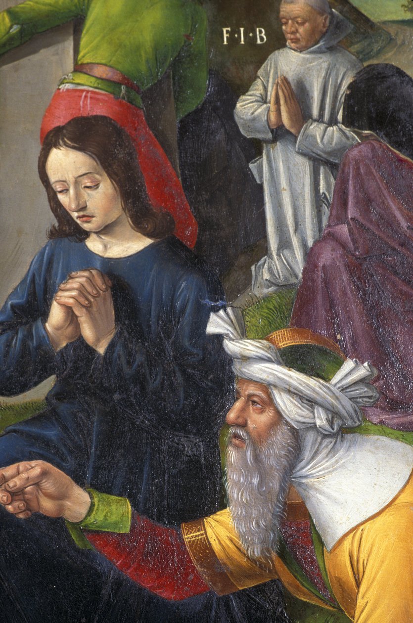 Indre et Loire N * 176 - Chateau de Loches - Fragment ołtarza ukrzyżowania - Ecole de Jean Fouquet - 1485 - autorstwa Unbekannt
