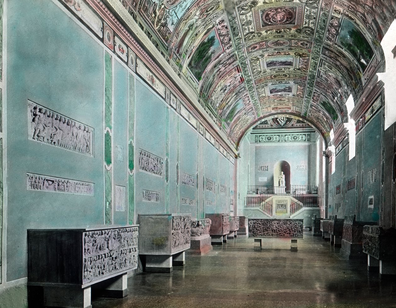 Wnętrze muzeum na lateranie autorstwa Unbekannter Künstler