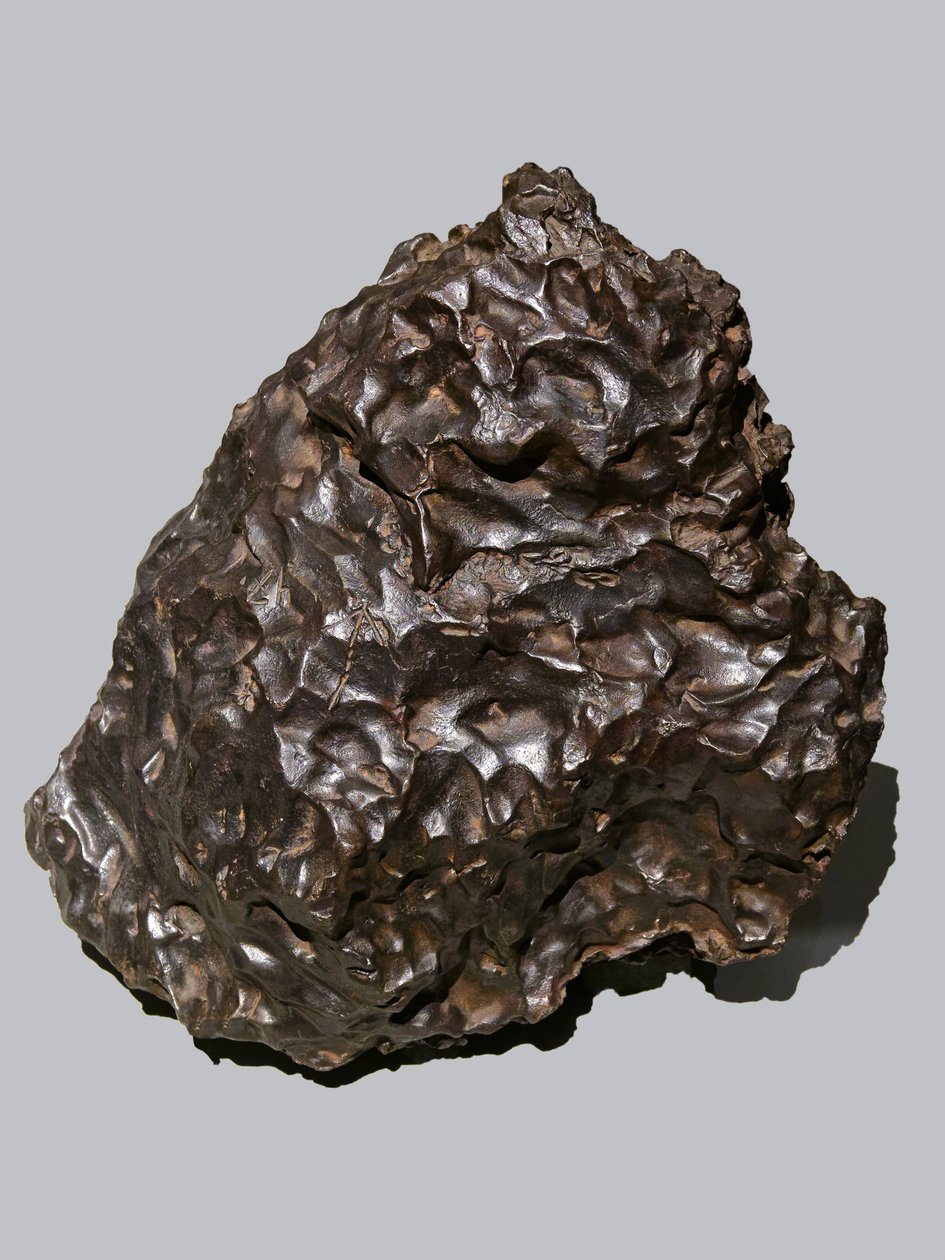 Meteoryt żelazny (IIB). poległ w Sikhote-Alin (Rosja) w 1947 r. Ecole des Mines, Paryż. autorstwa Unbekannt