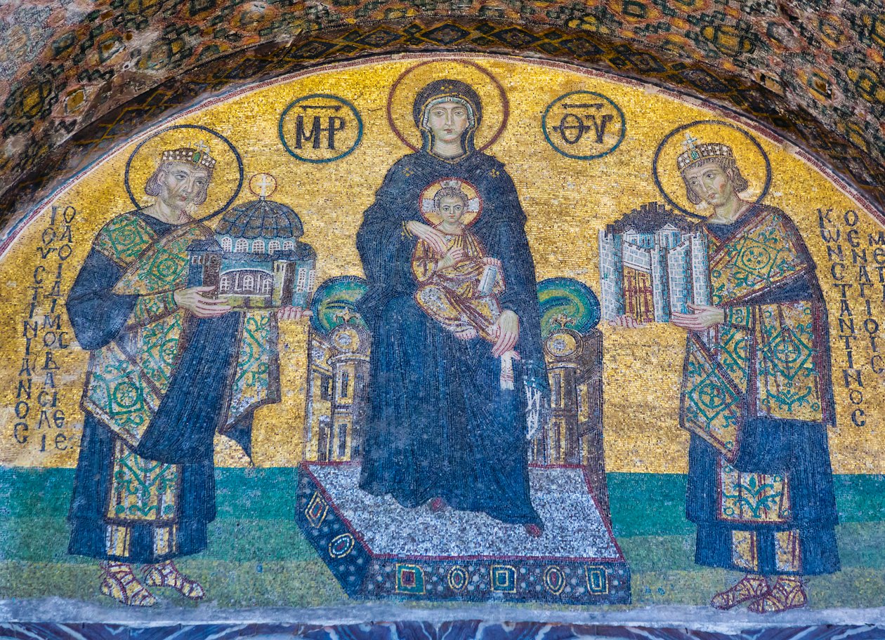 Stambuł, Turcja, Hagia Sophia lub Hagia Sophia (zdjęcie) autorstwa Unbekannt