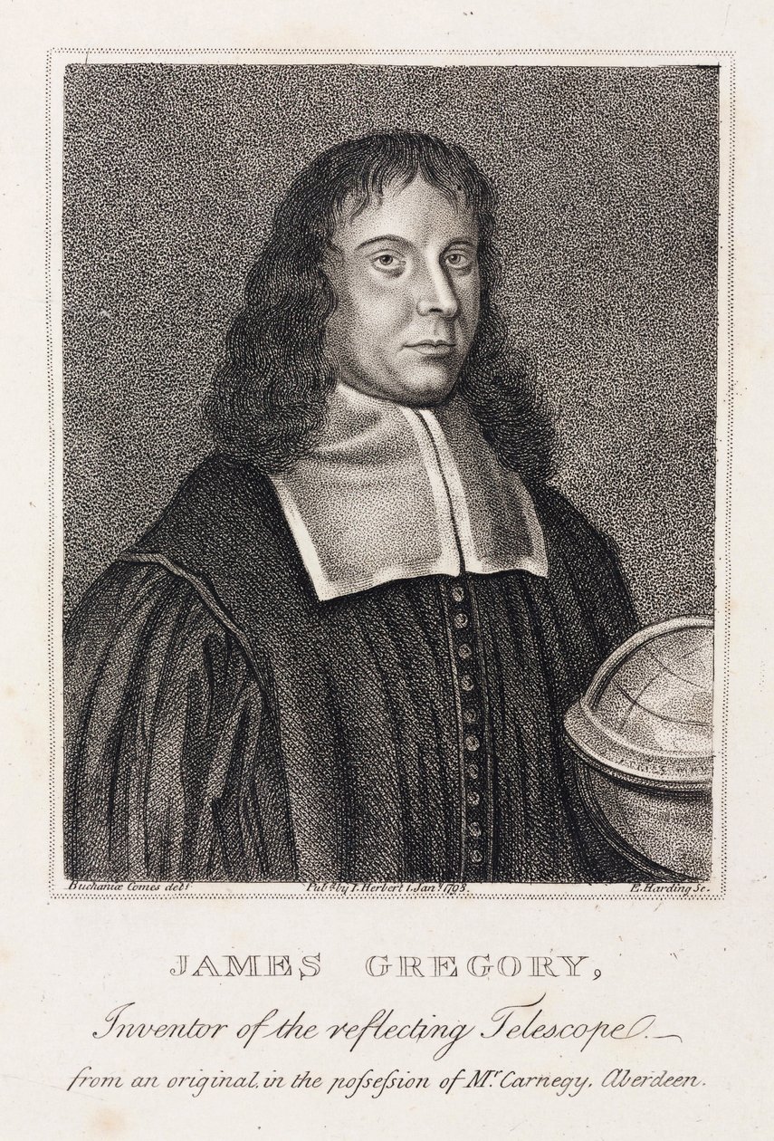 James Gregory, szkocki matematyk, ok. 1670 r autorstwa Unbekannt