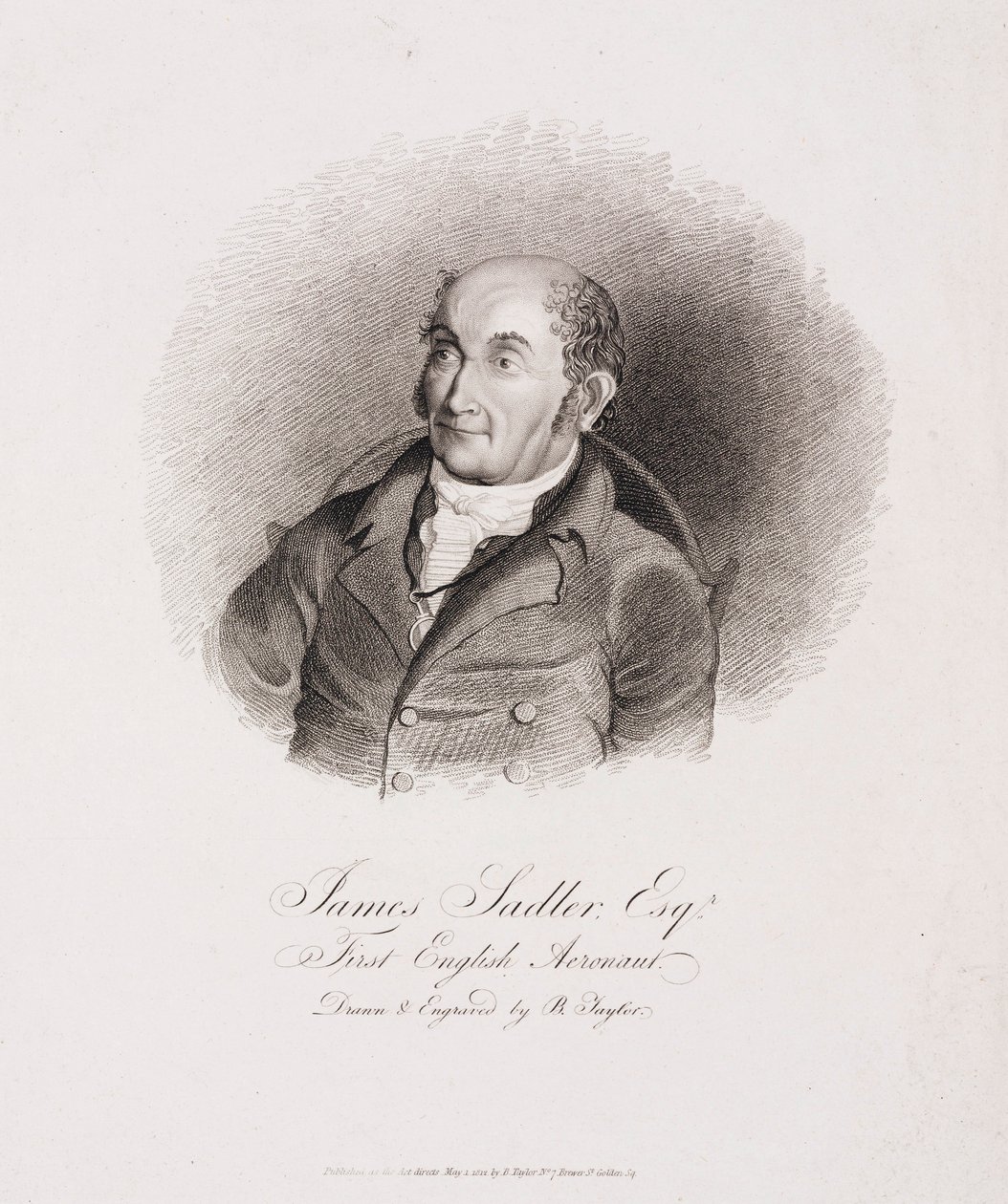 James Sadler, pierwszy angielski aeronauta autorstwa Unbekannt