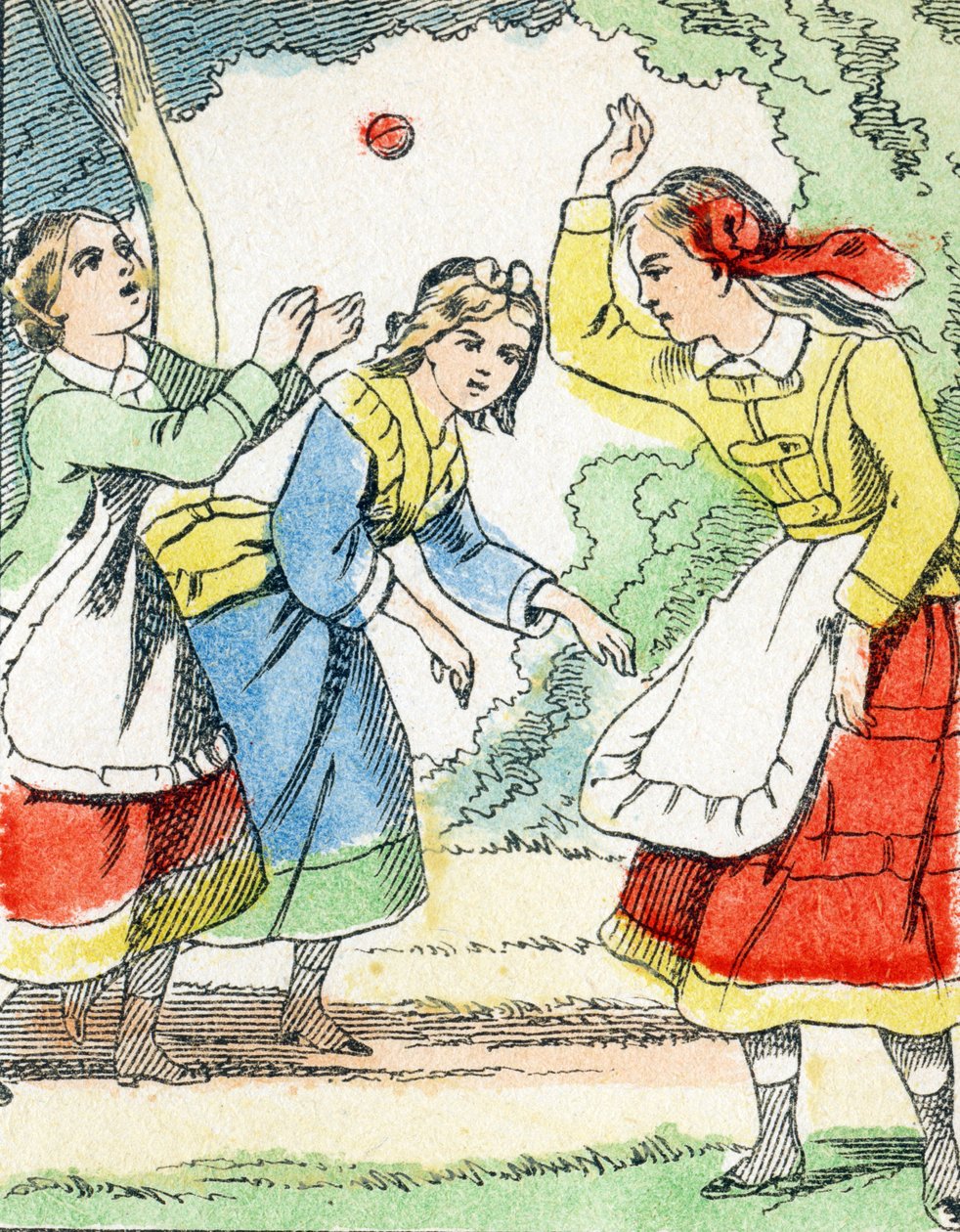 Gra: La pelota - Child Entertainment Alphabet c.1890 (litografia) autorstwa Unbekannt