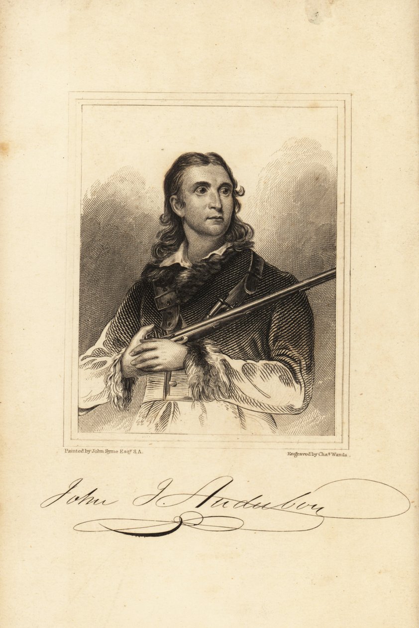 John James Audubon, amerykański ornitolog, przyrodnik i malarz autorstwa Unbekannt