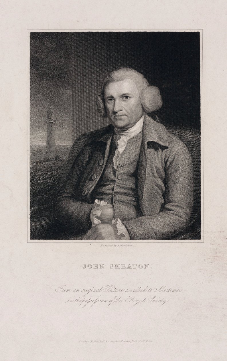 John Smeaton, angielski inżynier mechanik i budowlany, ok. 1770 r. autorstwa Unbekannt