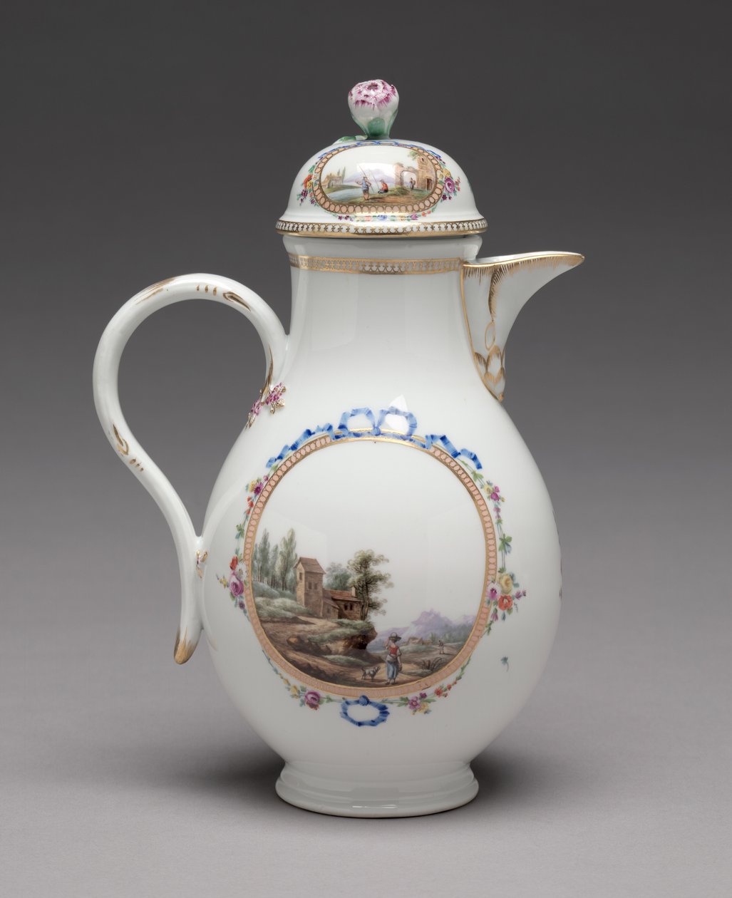 Dzbanek z pokrywką, wykonany przez Fabrykę Porcelany w Miśni, 1774-1814 autorstwa Unbekannt