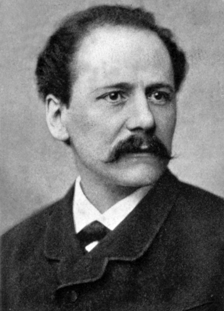 Jules Massenet, ok. 1900 r. (zdjęcie czarno-białe) autorstwa Unbekannter Künstler