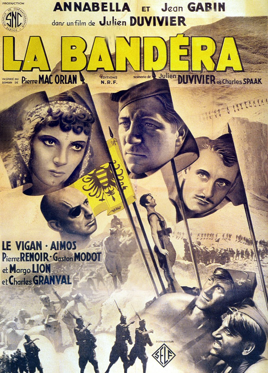 La Bandera Juliena Duviviera z Annabellą i Jeanem Gabinem 1935 autorstwa Unbekannt