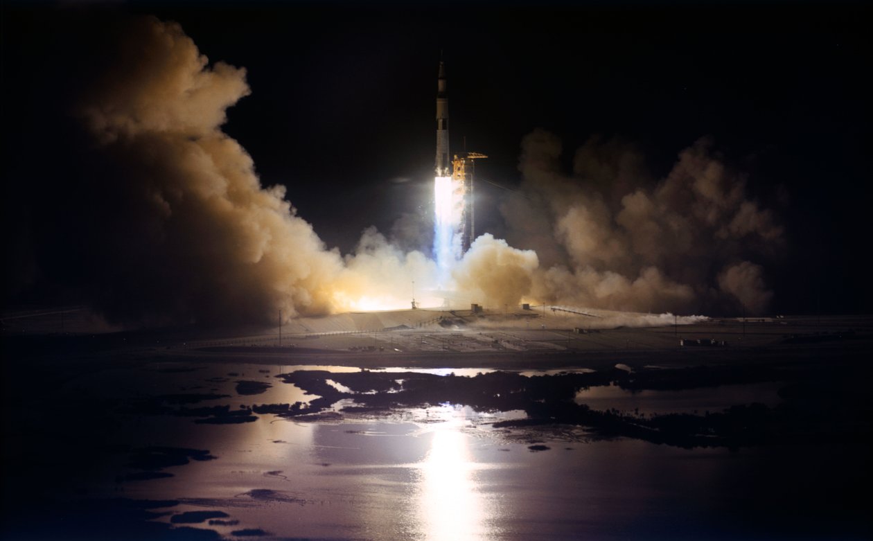 Rozpoczęcie misji lądowania na Księżycu Apollo 17 autorstwa Unbekannt