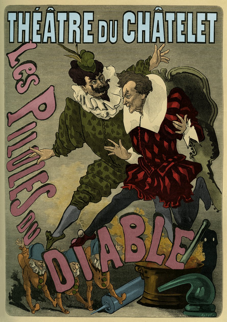 Les Pilules du Diable - plakat reklamujący zauroczenie autorstwa Unbekannter Künstler