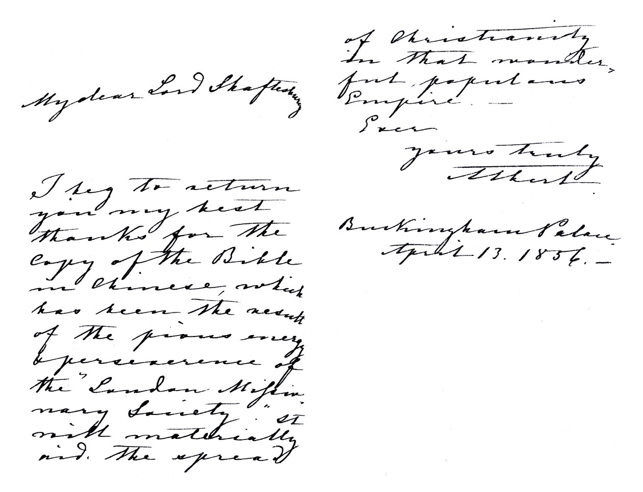 List Alberta, księcia małżonka, do Anthony