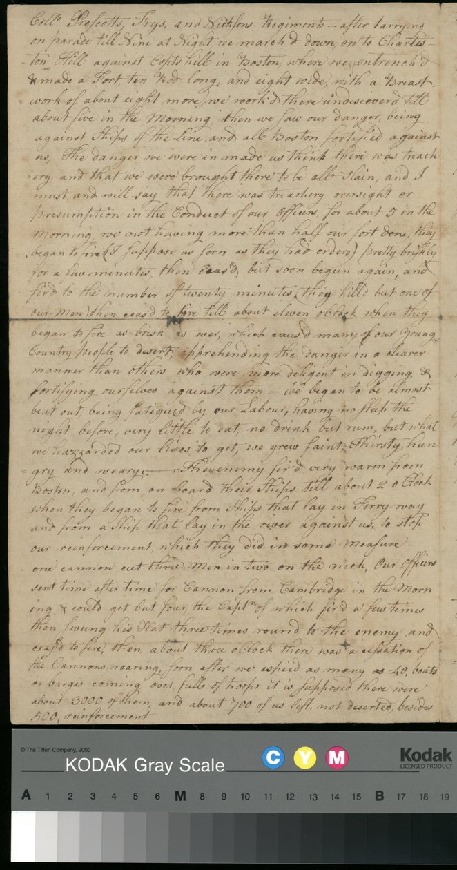 List od Petera Browna do Sarah Brown, 25 czerwca 1775 (papier) autorstwa Unbekannter Künstler