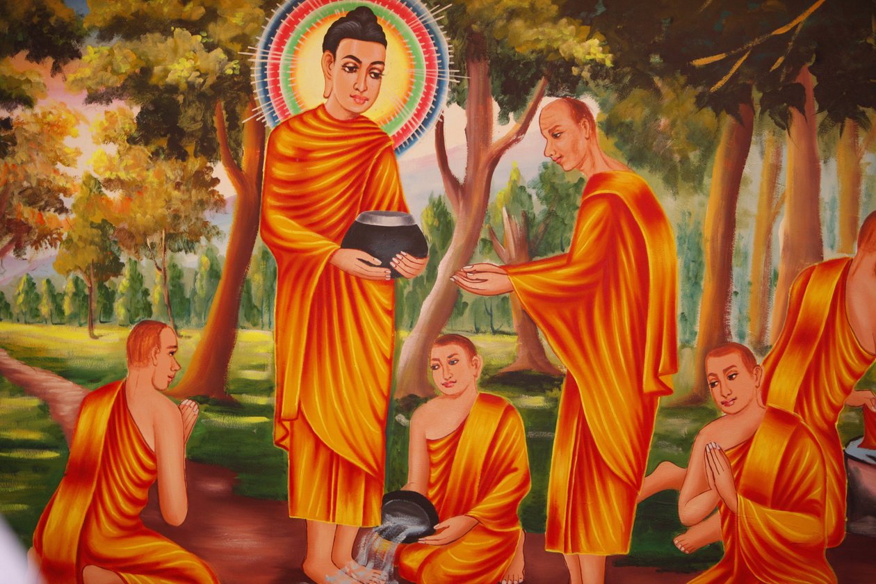 Życie Buddy szerzącego Dharmę, Phnom Penh, Kambodża autorstwa Unbekannt
