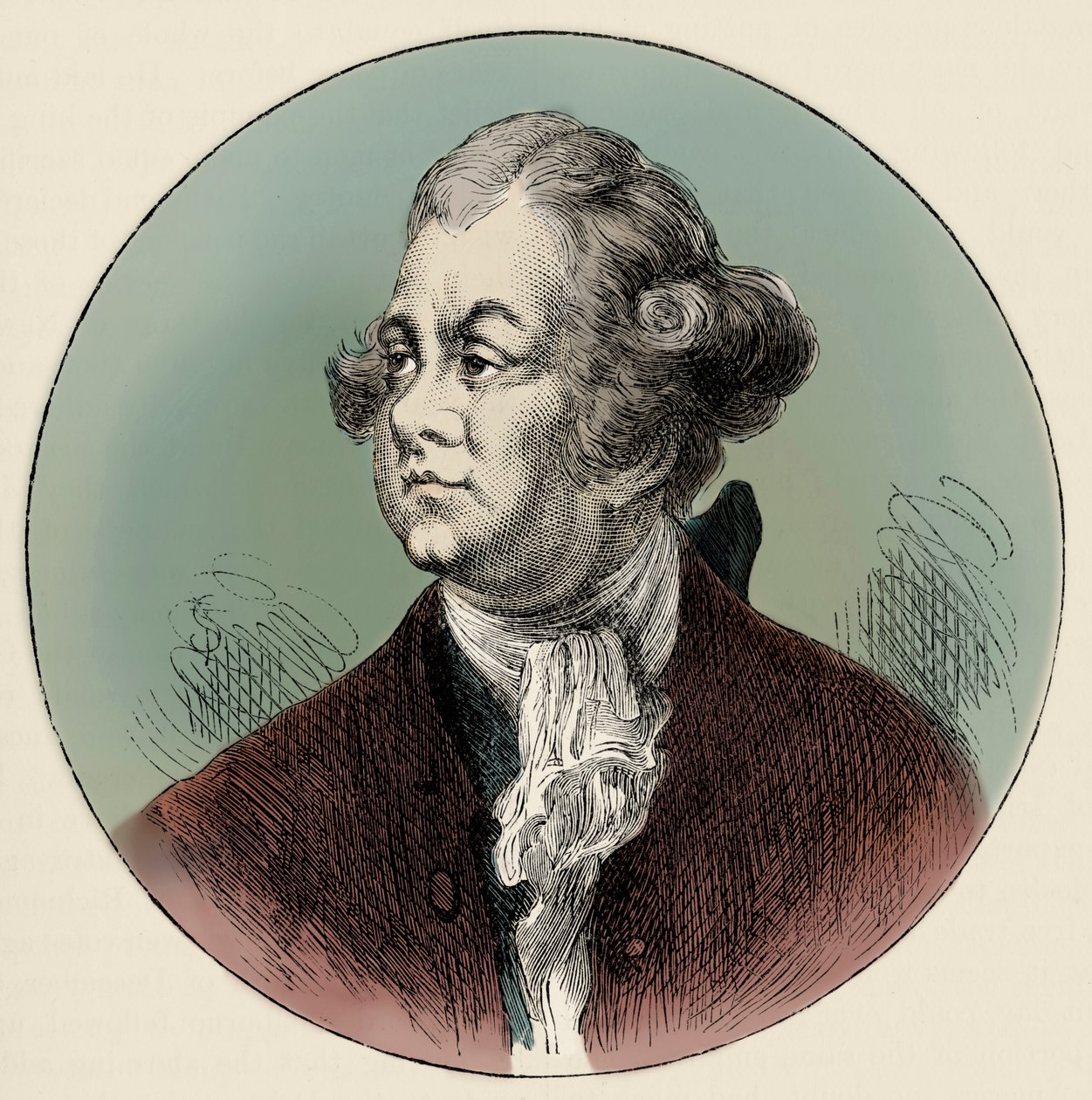 Lord Frederick North - portret autorstwa Unbekannter Künstler