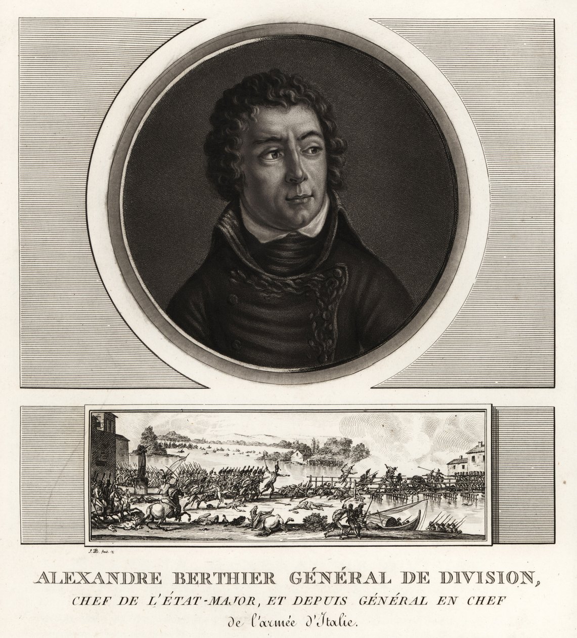 Louis-Alexandre Berthier, książę Wagram, generał naczelny armii włoskiej autorstwa Unbekannt