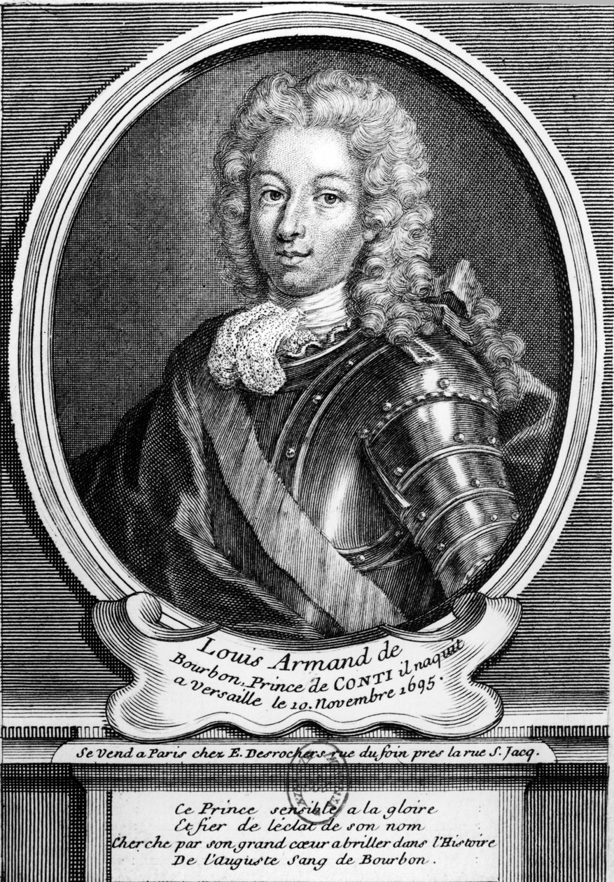 Louis Armand II, książę Conti - Louis-Armand de Bourbon-Conti (1695-1727) - Louis Armand de Bourbon, książę Conti (ur. 1695 w Wersalu) autorstwa William M. Timlin
