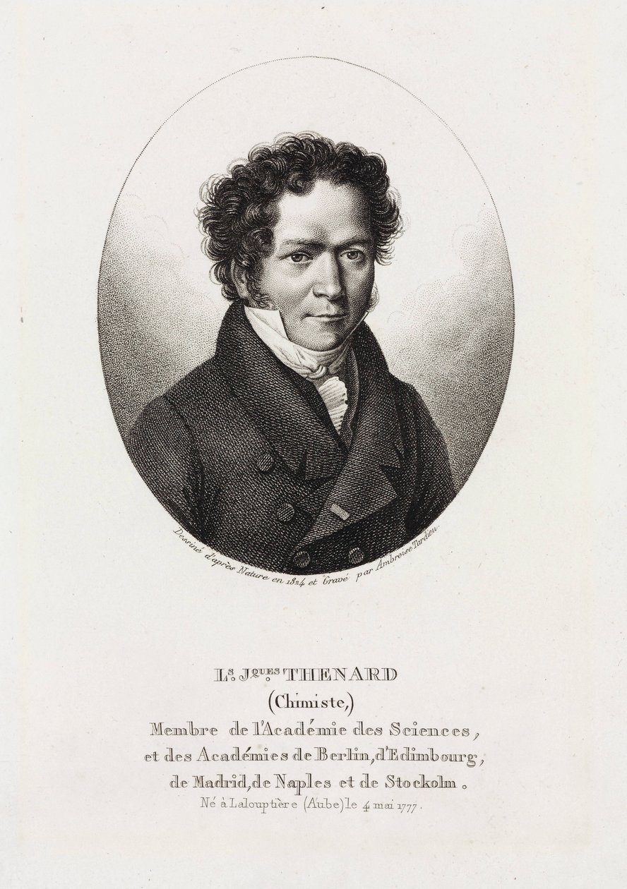 Louis Jacques Thenard, francuski chemik autorstwa Unbekannt