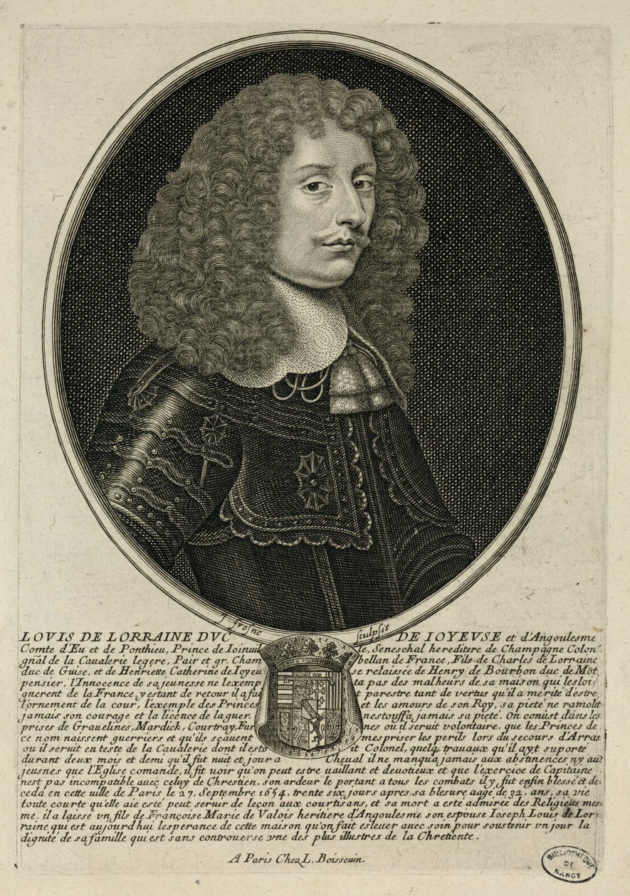 Louis de Lorraine duc de Joyeuse autorstwa Unbekannter Künstler