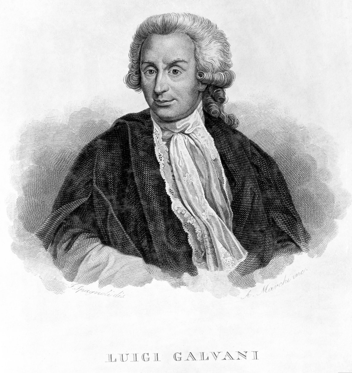 Luigi Galvani, włoski fizjolog, ok. 1770 autorstwa Unbekannt