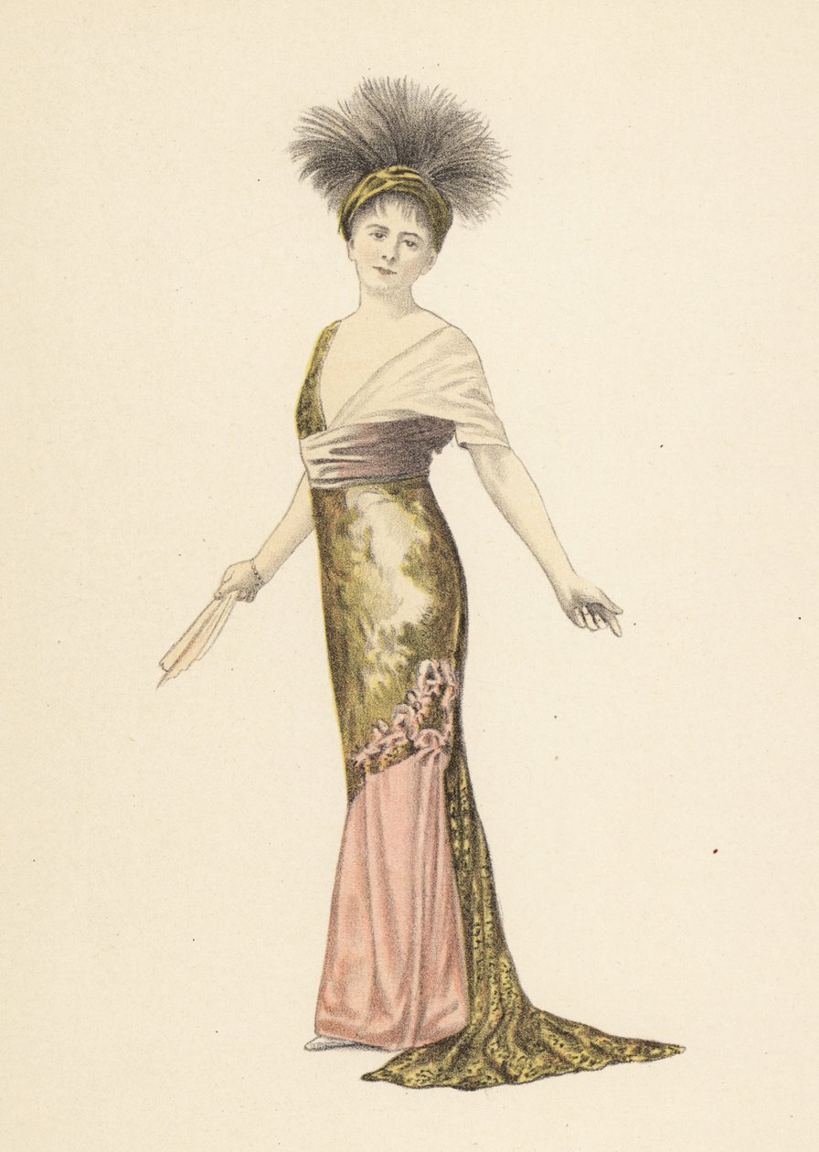 Madame Pierat w sukience Redfern w Les Marionettes autorstwa Unbekannter Künstler