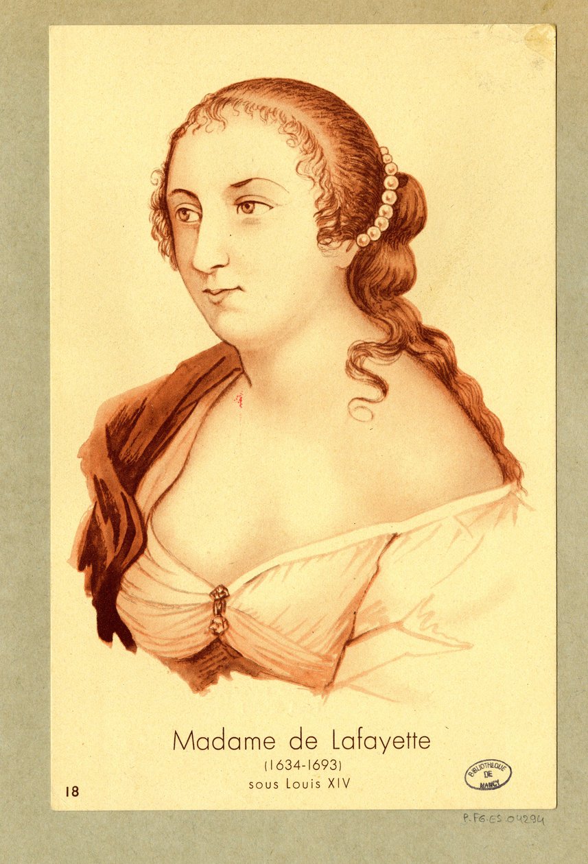 Madame de Lafayette autorstwa Unbekannter Künstler