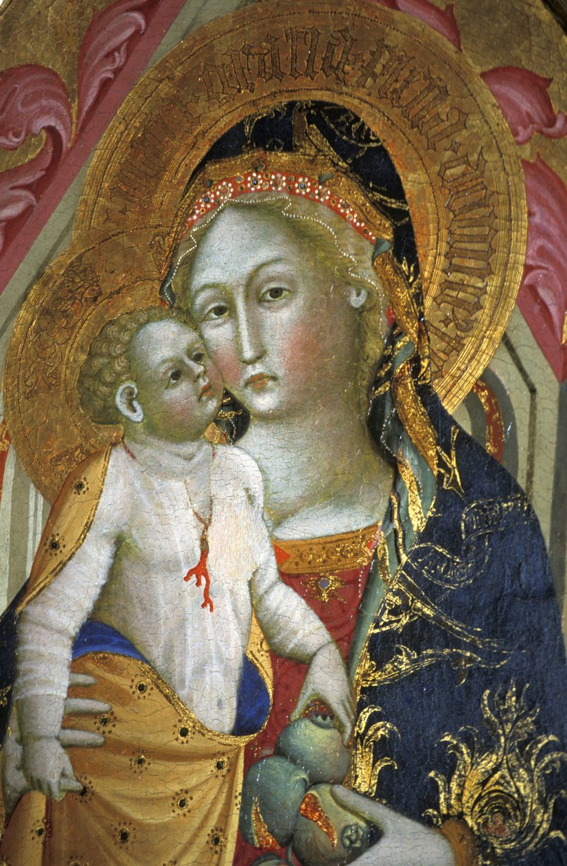 Madonna z Dzieciątkiem, Francesco di Gentile, XIV w., Muzeum Piersanti, Matelica, Marche, Włochy autorstwa Unbekannt