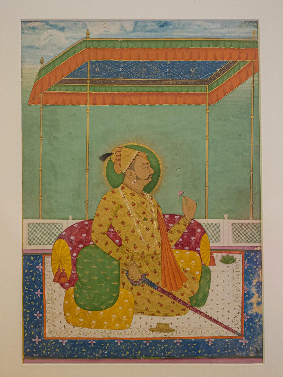 Maharaja Ajit Singh, Malarstwo, Mehrangarh Fort, Jodhpur, Radżastan, Indie, Azja (zdjęcie) autorstwa Unbekannter Künstler