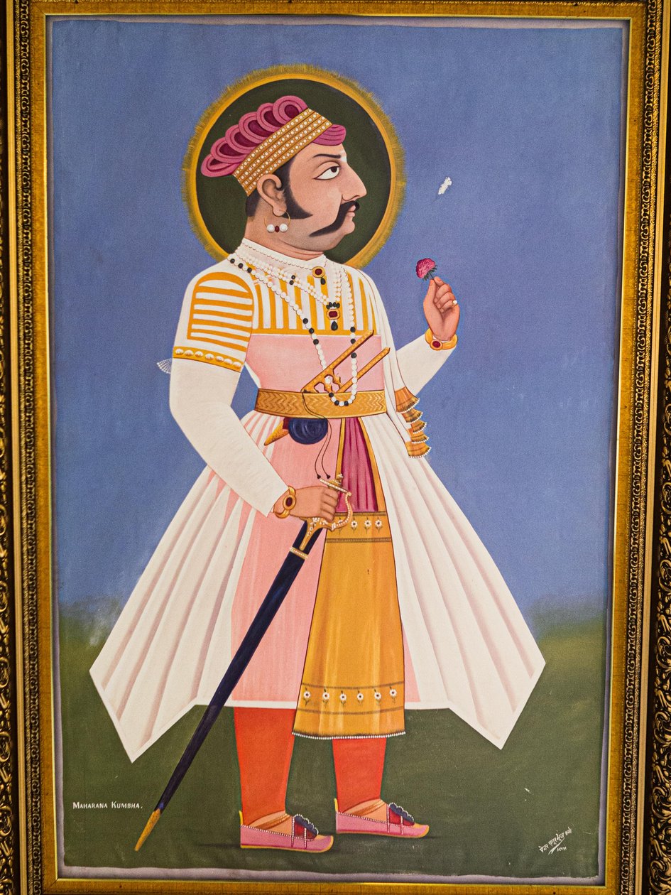 Maharaja Kumbha, obraz, Mehrangarh Fort, Jodhpur, Rajasthan, Indie, Azja (zdjęcie) autorstwa Unbekannter Künstler