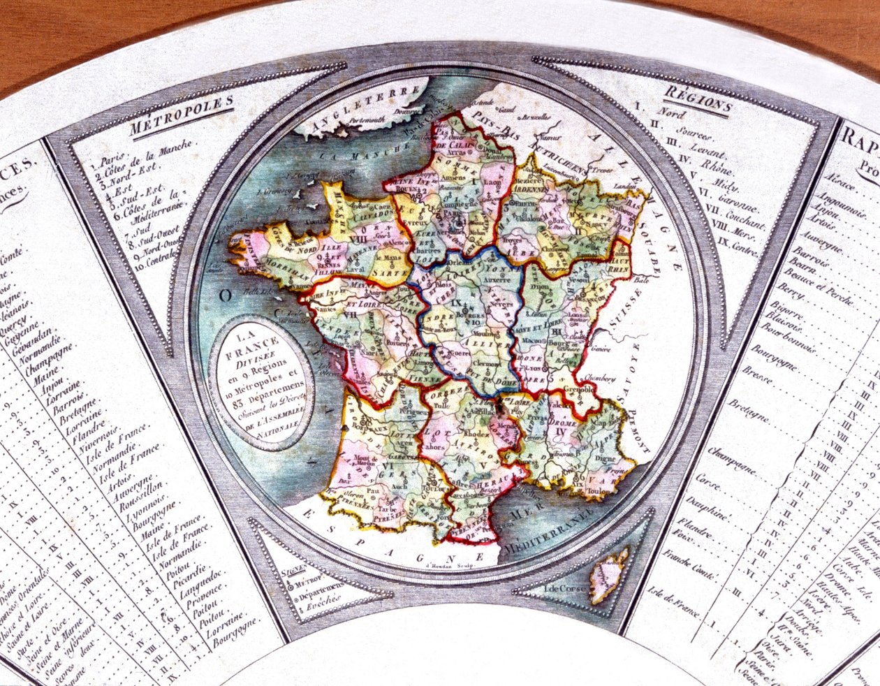 Mapa Francji autorstwa Unbekannter Künstler