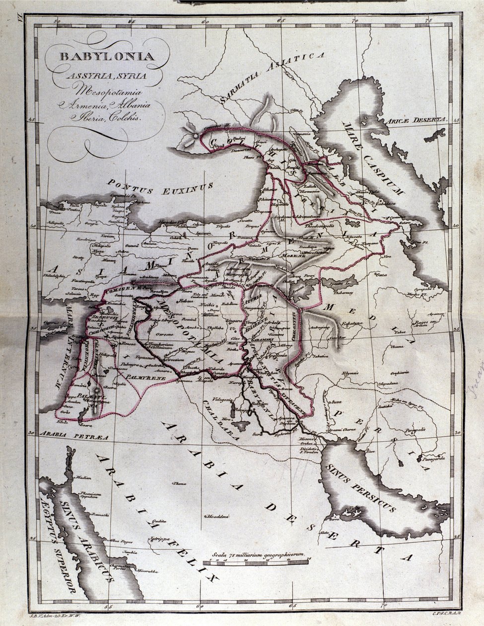 Mapa Mezopotamii autorstwa Unbekannter Künstler