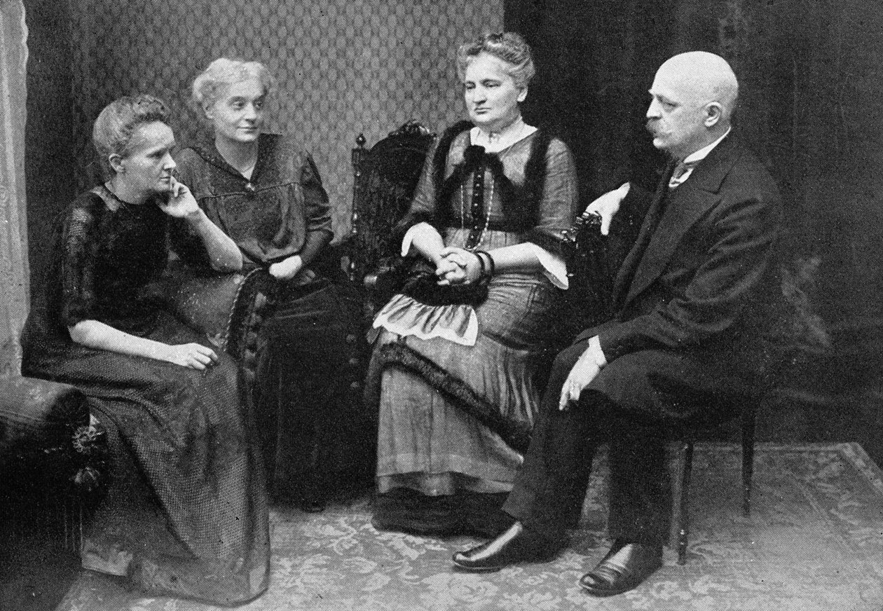 Maria Curie z bratem i siostrami autorstwa Unbekannter Künstler
