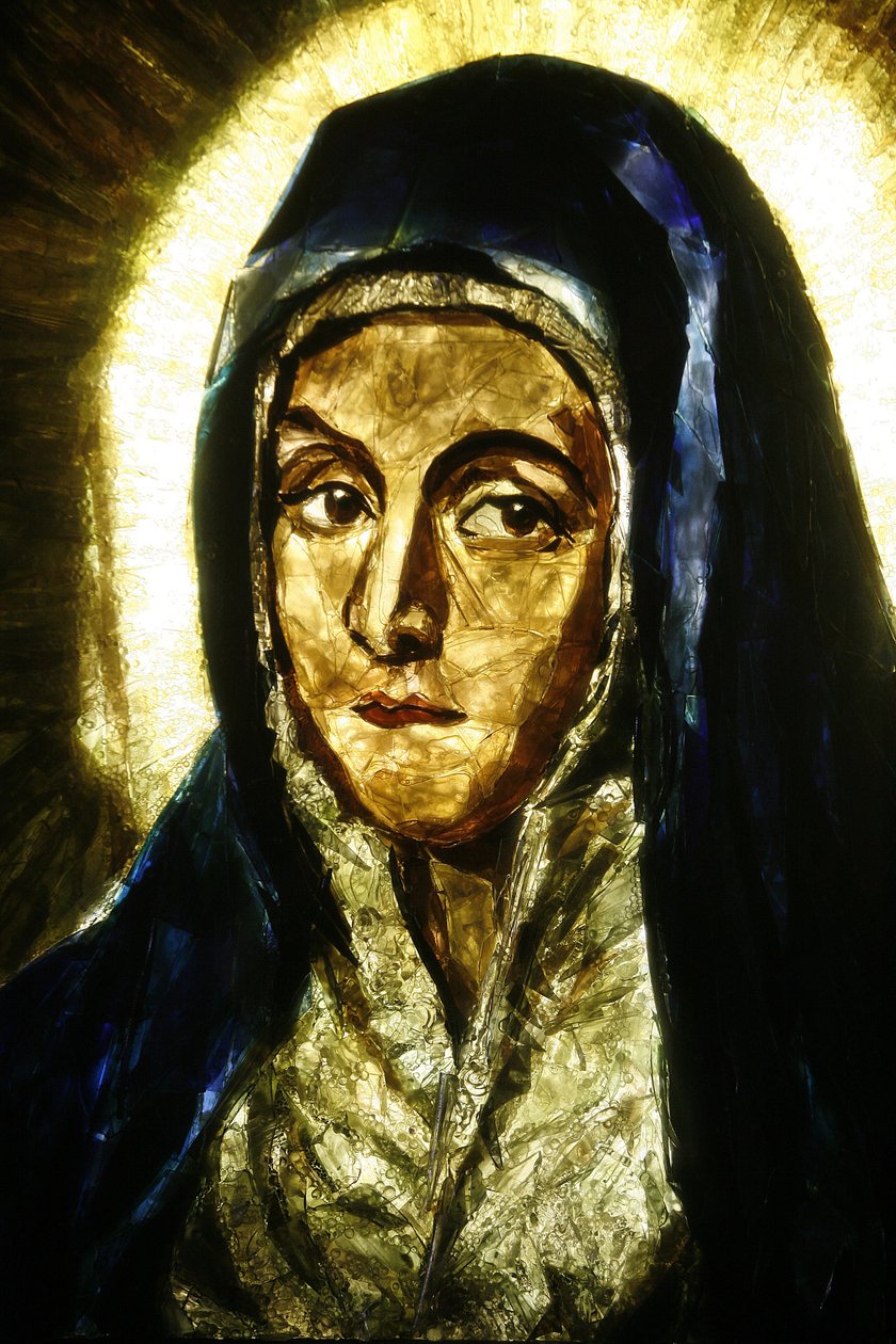 Mater Dolorosa (detal) El Greco, Lourdes, Francja autorstwa Unbekannt