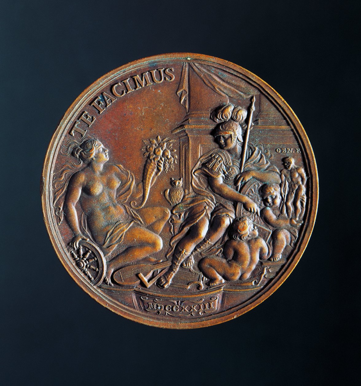 Medal Doży Alvise III Sebastiano Mocenigo (1662-1732) autorstwa Benjamin Baud