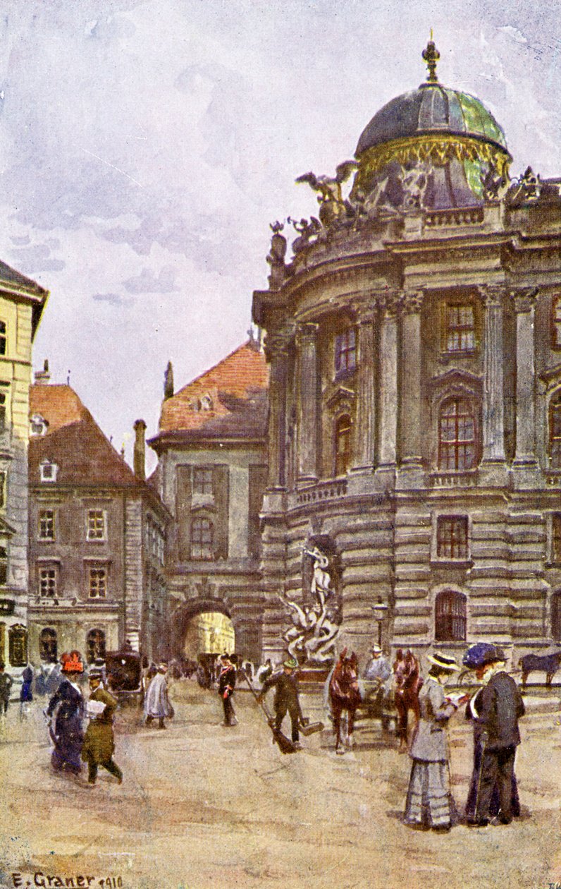 Michaelerplatz, Wiedeń autorstwa Unbekannter Künstler