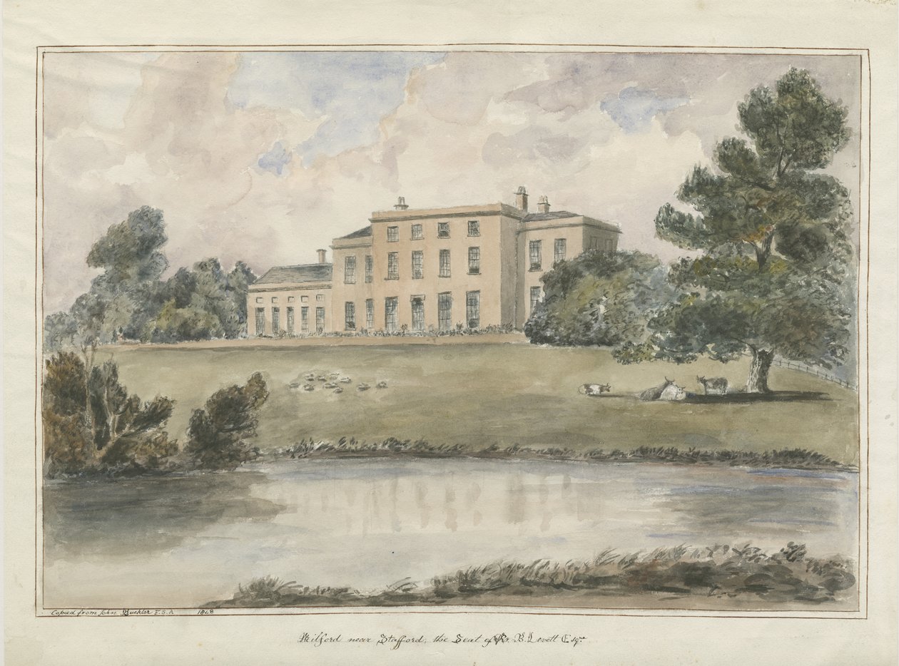 Milford House: malowanie akwarelą, 1848 autorstwa Unbekannt