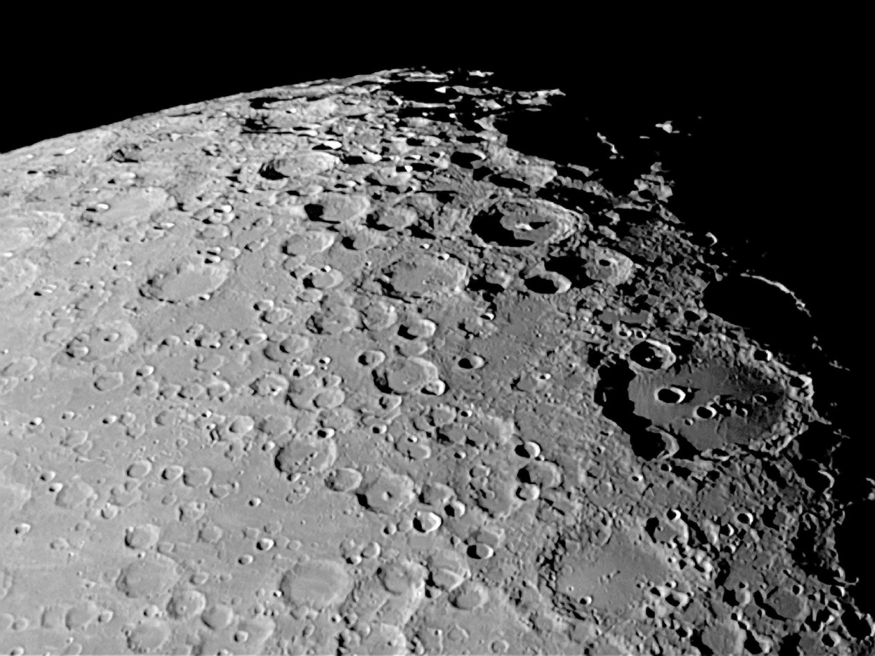 Kratery Moretus i Clavius autorstwa Unbekannt