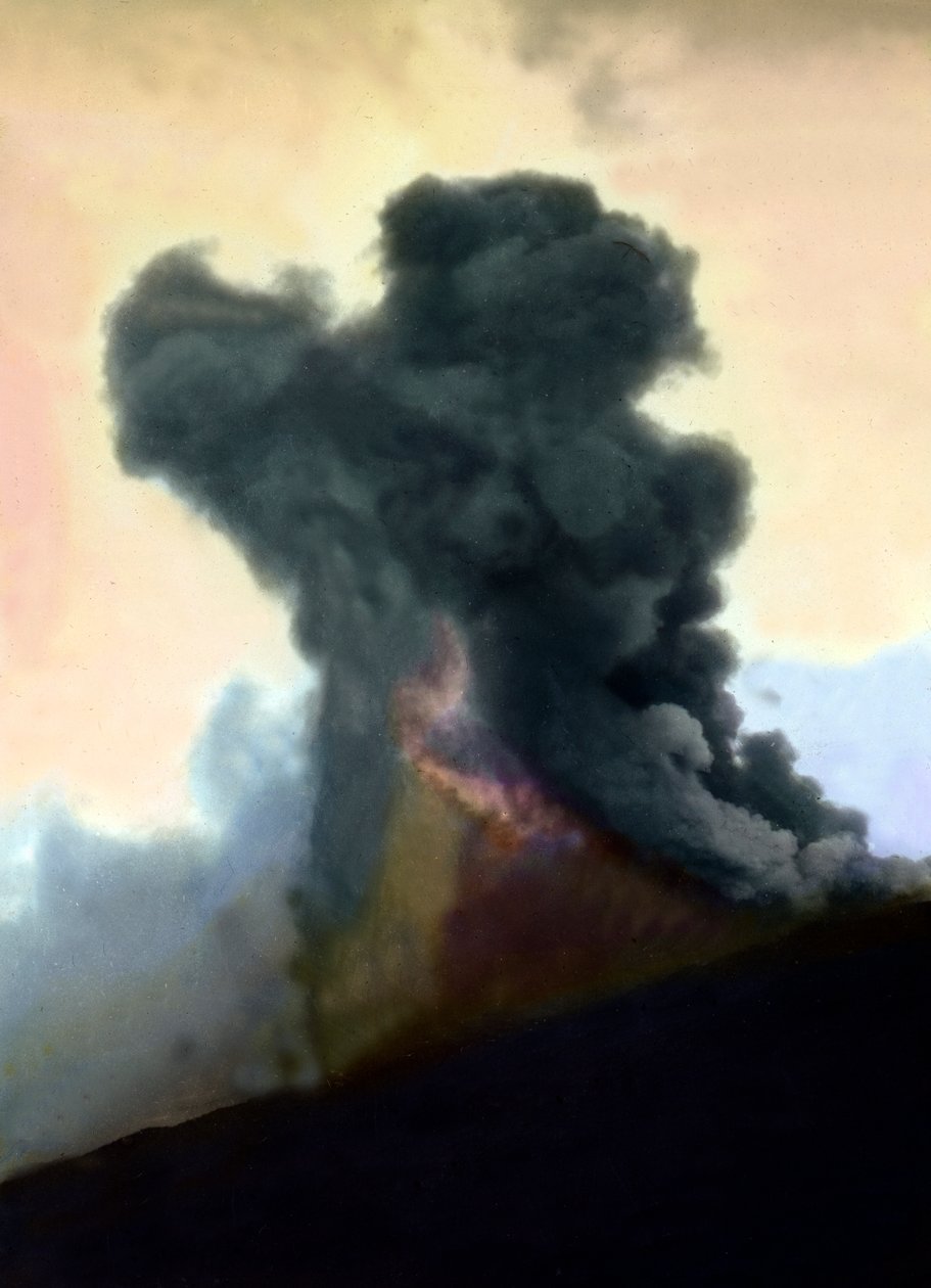 Erupcja Etny w 1910 r autorstwa Unbekannter Künstler