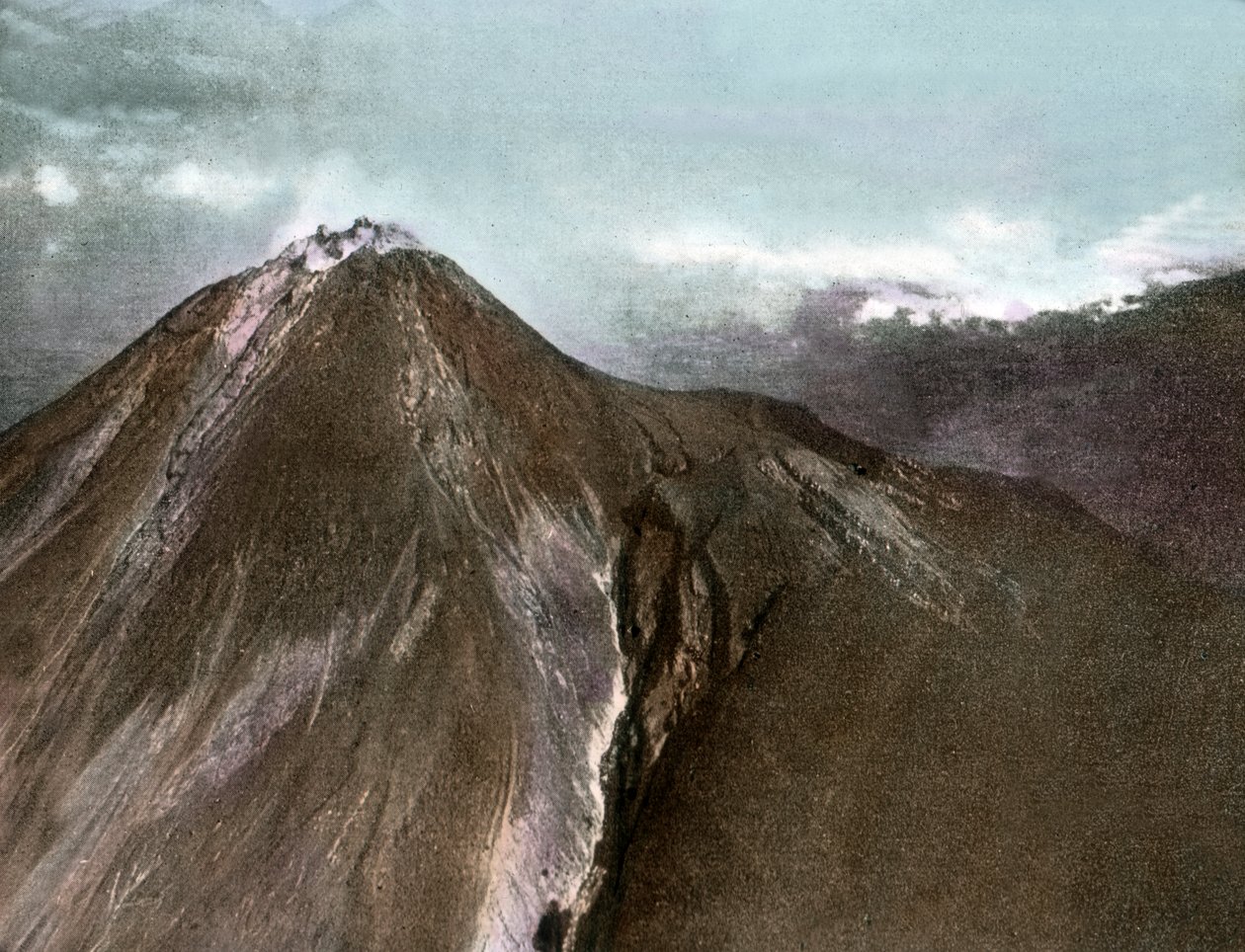 Wulkan Mount Merapi na wyspie Jawa autorstwa Unbekannter Künstler