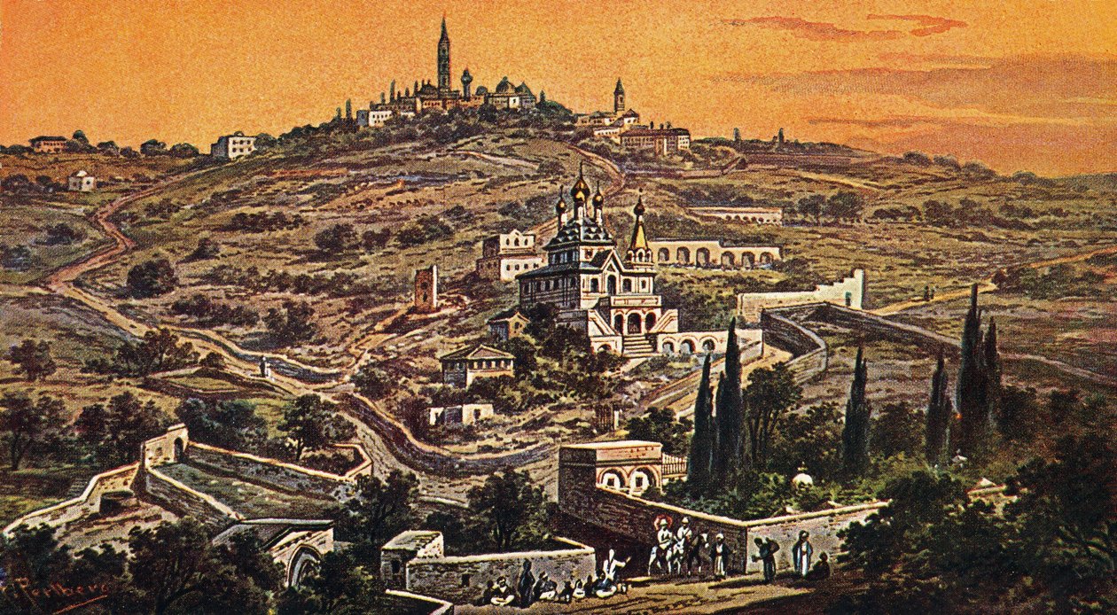 Góra Oliwna, Jerozolima - Biblia autorstwa Unbekannter Künstler