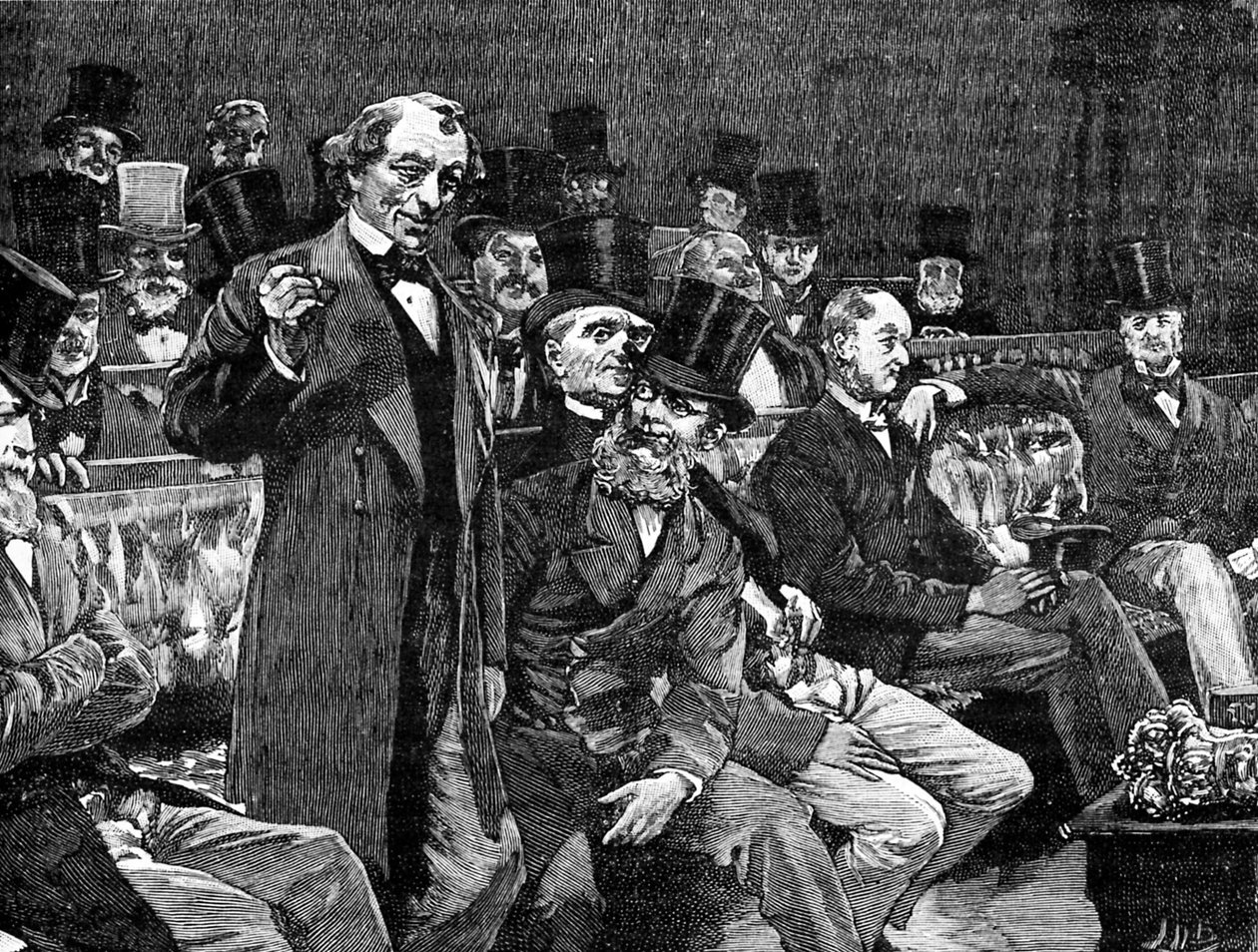 Pan Disraeli w Izbie Gmin autorstwa Unbekannter Künstler