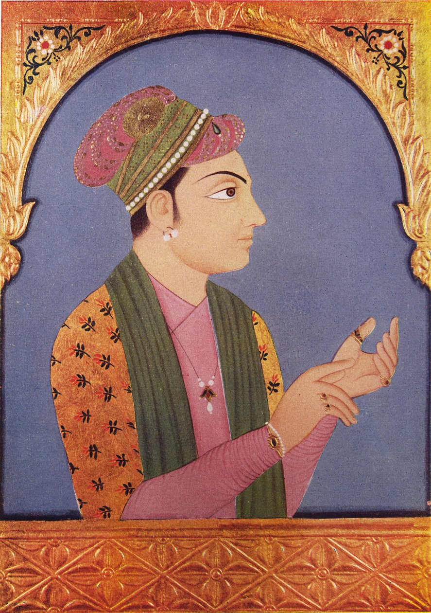 Muhammad Zafar Khan, XVIII wiek; Muhammad Zafar Khan alias Safadar Khan Babi; syn Sher Khan Babi; Junagadh; Gujarat; Indie autorstwa Unbekannter Künstler
