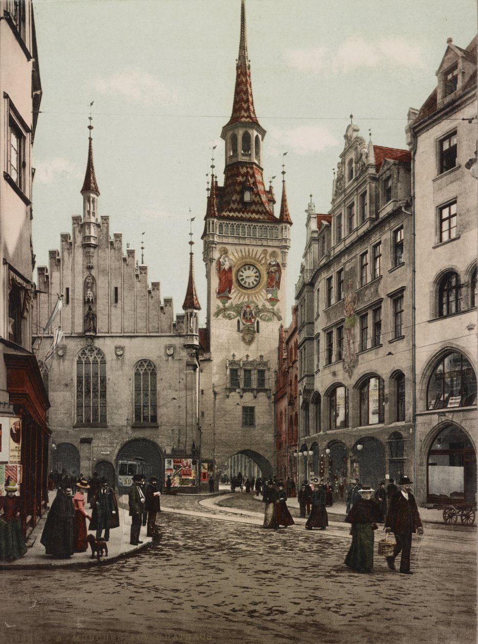 Ratusz w Monachium, 1890-90 autorstwa Unbekannt