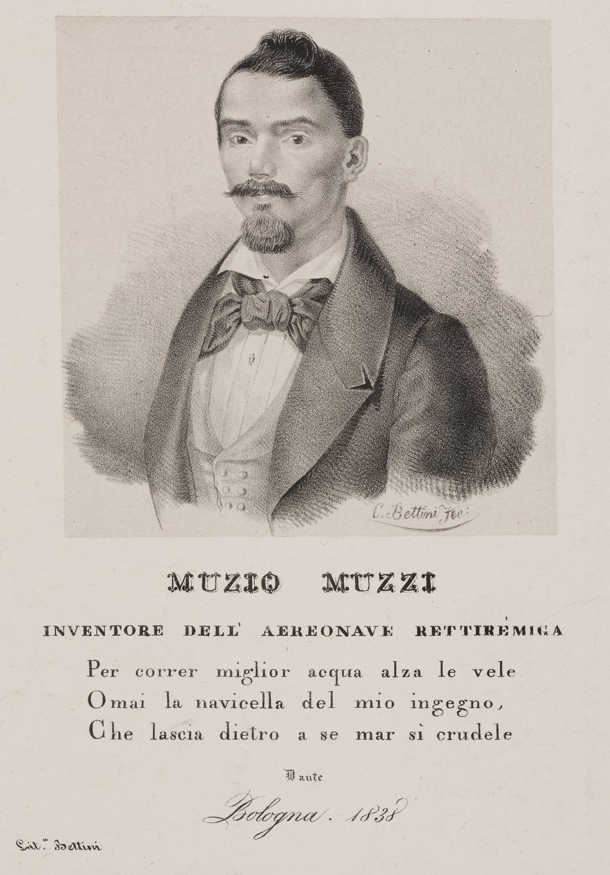 Muzio Muzzi, włoski baloniarz autorstwa Unbekannt