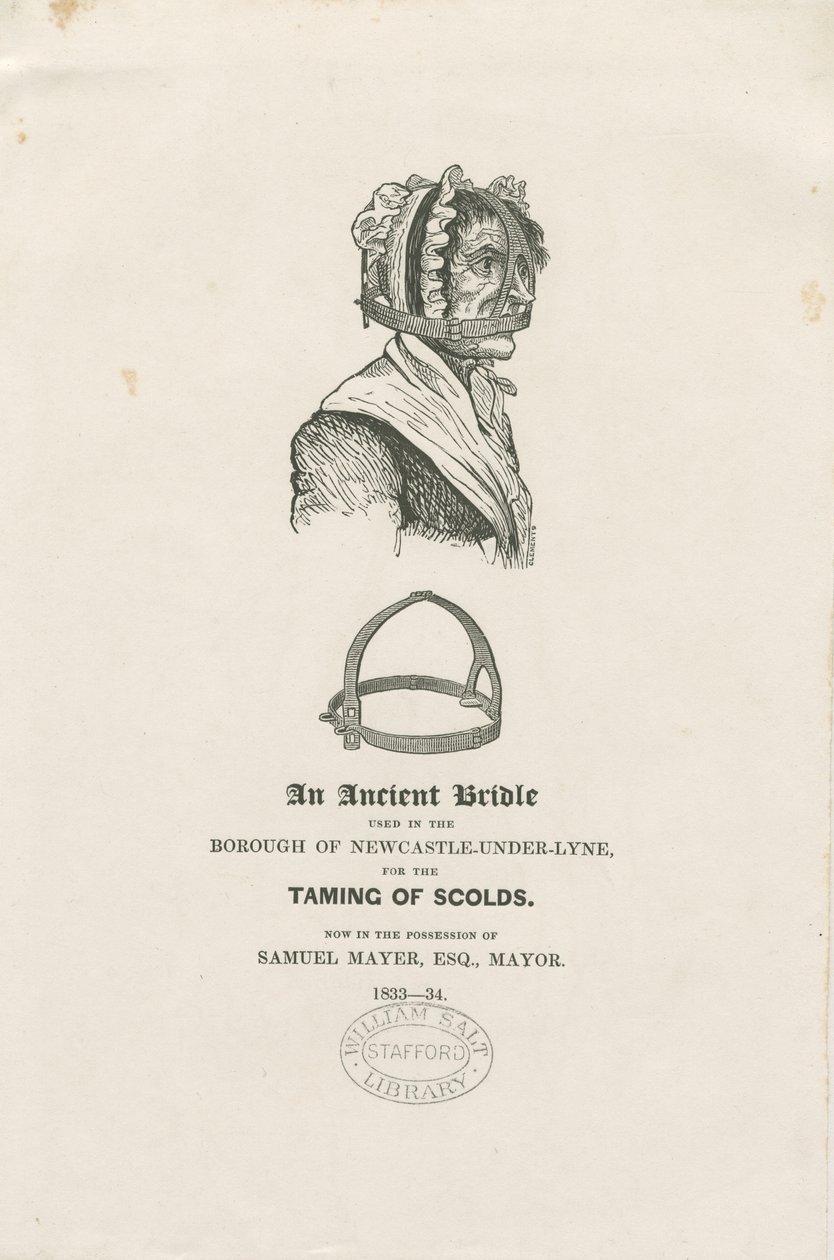 Newcastle-under-Lyme — Uzda Scolda: drzeworyt, oraz [ok. 1833-4] autorstwa Unbekannt